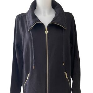 **Sale Price**Michael Michael Kors Zip Front Jacket With Gold Hardware. Size-XL